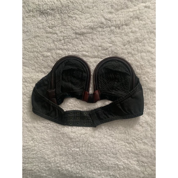 Black Strapless Whirlpool Bullet Bra 34 B - Picture 5 of 10